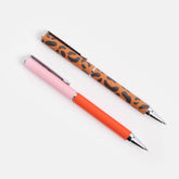 Pink & Leopard Pen Set
